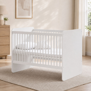 BEŞİK PRATİK KADEMELİ BEBEK 60X120 BEYAZ