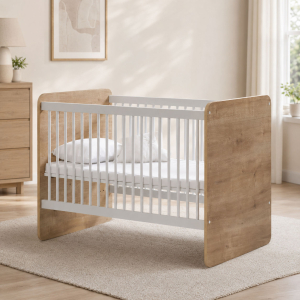 BEŞİK PRATİK KADEMELİ BEBEK 60X120 AHŞAP